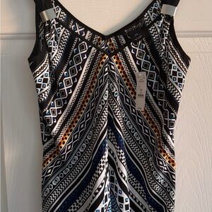 White House Black Market Multicolor Patterned Top